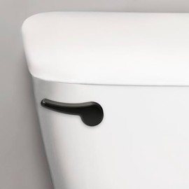 Korky Toilet Handle, Matte Black- Metal Handle - Tank Lever Replacement - Universal to Fit Front, Angled, Side, Left Mount Toilet – 6035BP