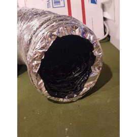Unbranded 4" 25 Feet  Non-insulated  Air Ventilation Ducting Vent Hose Hydrofarm - ACDC425