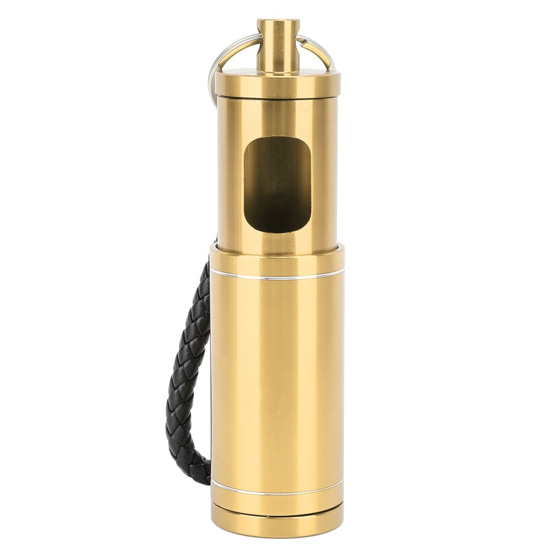 Portable Pocket Ashtray with Keychain Lanyard Retractable Circular Aluminium Alloy