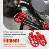 BAOUFF CNC 6061 Aluminum Foot Pegs for CRF110F 13-26,CRF125F 14-26-Red