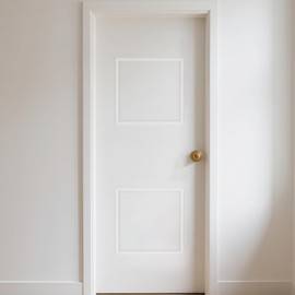 COUKIU Pre-Cut 2 Set Peel and Stick Door Molding Trim Kit, 20" x20" Premade Wainscoting Panels, Self Adhesive Wall Moulding Panel for Interior Walls Picture Frame