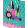 Creative Converting Border Print Plastic Tablecover, Sparkle Spa Party!
