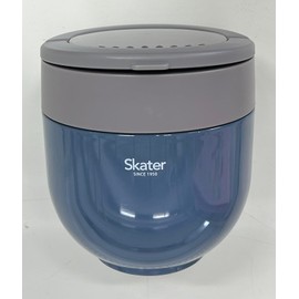 Skater LDNO13AG Thermal Insulated Lunch Jar, Large Capacity, 42.2 fl oz (1,250 ml), With Folding Handle, Antibacterial, Ash Blue