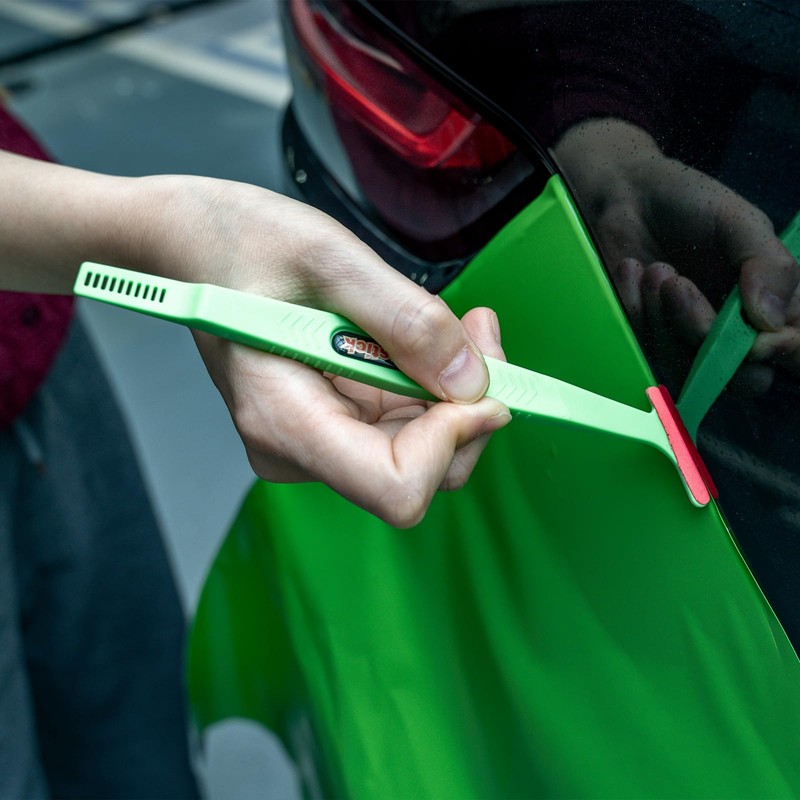 FOSHIO Wrap Stick Magnet Micro Mini Squeegee with Wrap Slip