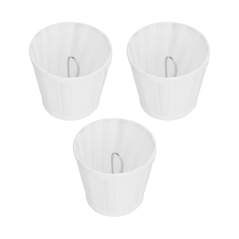 3PCS Cloth Lampshade E14 Clip On Fabric Lamp Cover for