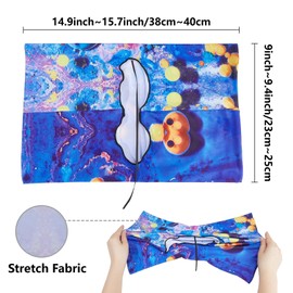 CRASPIRE Butterfly Stretchable Book Cover Rose Flower Washable Reusable Large Nylon Book Protector Elastic Notebook Wraps Suitable for Hardcover Books Classroom Students