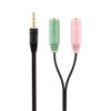 Adapter PC Headset 2-x 3.5mm plug > 4-pin jack for