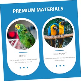 BESPORTBLE 1pc Missing Food Birds Food Dispenser Educational Parrot Liniments Parrot Budgie Food Hanging Treat Foraging s Toyd Treats Feeder Large Metal Supplies Long Tail