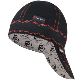 Fullsheild Reversible Welding Cap Flame Resistant CAT 2 Protective FR Welder Hats 6 Pannel Midweight Printed for Men Women 7 3/4