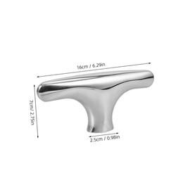 Mikinona 2pcs Stainless Steel Buffet Tray Handle Replacement for Buffet Server Dish Easy Installation Portable Design for Breakfast Warmer Fit for Home Hotel Use