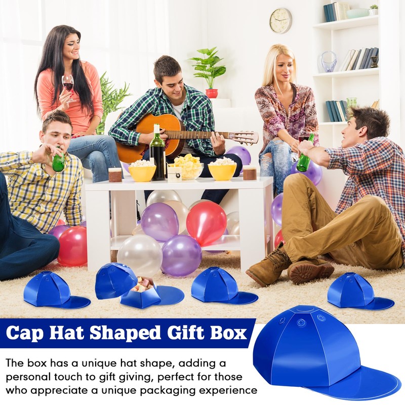 MotiMind 9 Pcs Baseball Cap Gift Box Hat Baseball Shaped