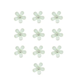 10 Pcs Flower Hair Claw Clips Mini with Rhinestones, Cute Hair Clips, Elegant Hairpins, Decorative Hair Clips for Girls, Hair Accessories for Women Bridal Wedding