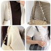 Tmtains 2Pcs Gold & White Purse Extender Chain - Moon
