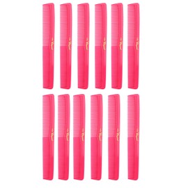 7 inch All Purpose Hair Comb. Hair Cutting Combs. Barberâ€TMs & Hairstylist Combs. Neon Pink 1 DZ