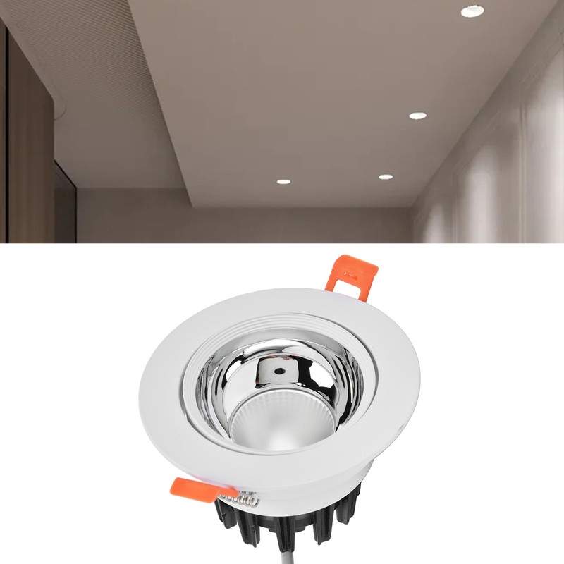LED Downlight Aluminum Adjustable Angle Dustproof Ceiling Embedded Spotlight for