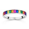MATERIA by Matthias Wagner Rainbow Women's Ring with Colourful Stones