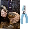 SHINEOFI Leather Hole Punch Pliers Durable Belt Hole Puncher Tool