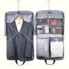 Foldable Carry On Garment Bag Fit 3 Suits, 44-inch Suit