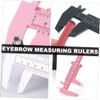 Outanaya 6Pcs Eyebrow Measuring Rulers Precision Eyebrow Calipers for Accurate