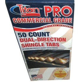 TITAN-PRO ~ 50CT Dual-Direction Shingle Tabs for C7 & C9 Christmas Light 0849684