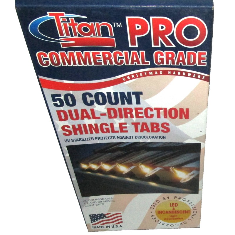TITAN-PRO ~ 50CT Dual-Direction Shingle Tabs for C7 & C9