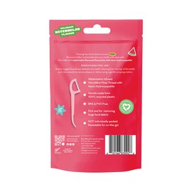 Grin Ultra Smooth Watermelon Flavoured Floss Picks, 80 Picks
