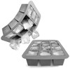 com-four® 2 x Ice Cube Tray for a Total of