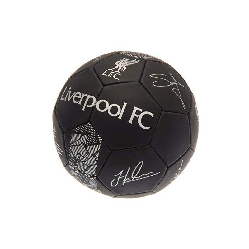 Liverpool FC Signature Ball -Black/Silver (Size 5)