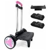 Rolling Backpack Trolley Cart with Stair-Climbing Quiet Wheels,Foldable Aluminum Frame,Adjustable
