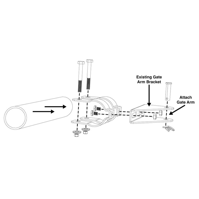 Mighty Mule Tube Gate Bracket