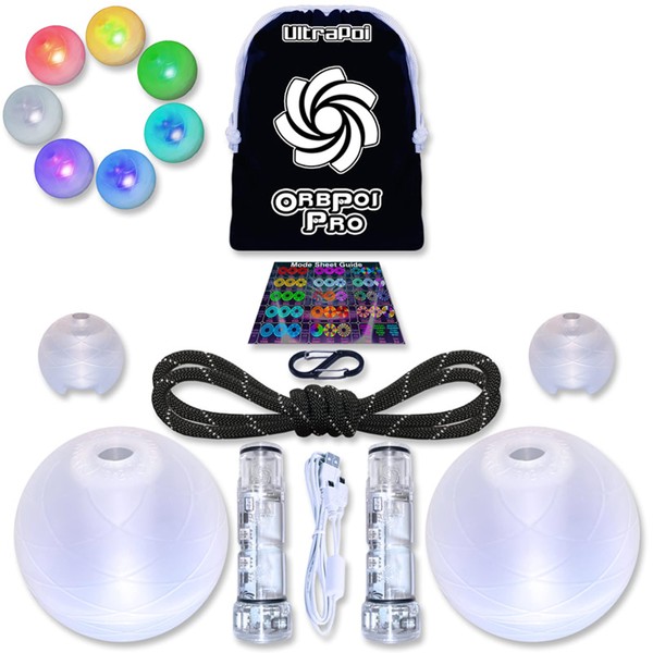 UltraPoi OrbPoi Pro Set - Orb Poi Pro w/Non LED