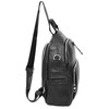 Womens Real Leather Fashion Backpack Casual Style Eliza (Black)