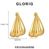 GLORIG Gold Earrings For Women With C shape Stylish Gold