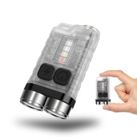 Mini Keyring Torch, 900 Lumens Super Bright, 100 m Lighting Range, Waterproof USB Magnetic Torch, Mini LED Torch for Camping and Hiking