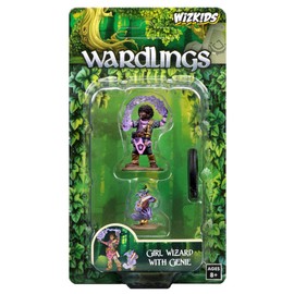 WizKids Wardlings RPG Figures: Girl Wizard & Genie, Multi-colored