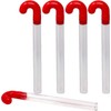 G-Box 50 Empty Christmas Candy Cane Tubes with Red Topper