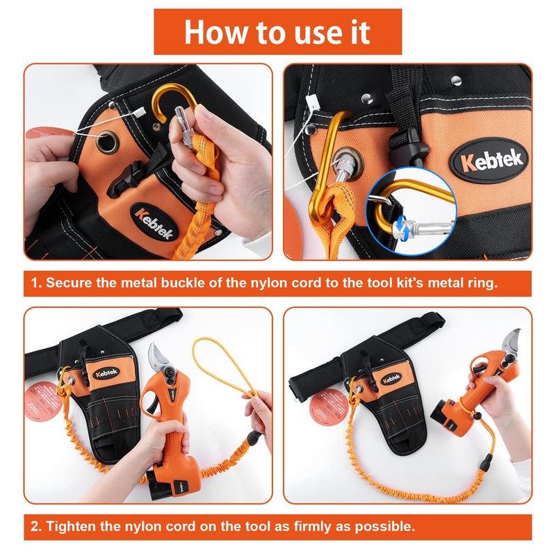 Tool Lanyards for Power Tools, Coiled Lanyard Tether Stretchy Leash