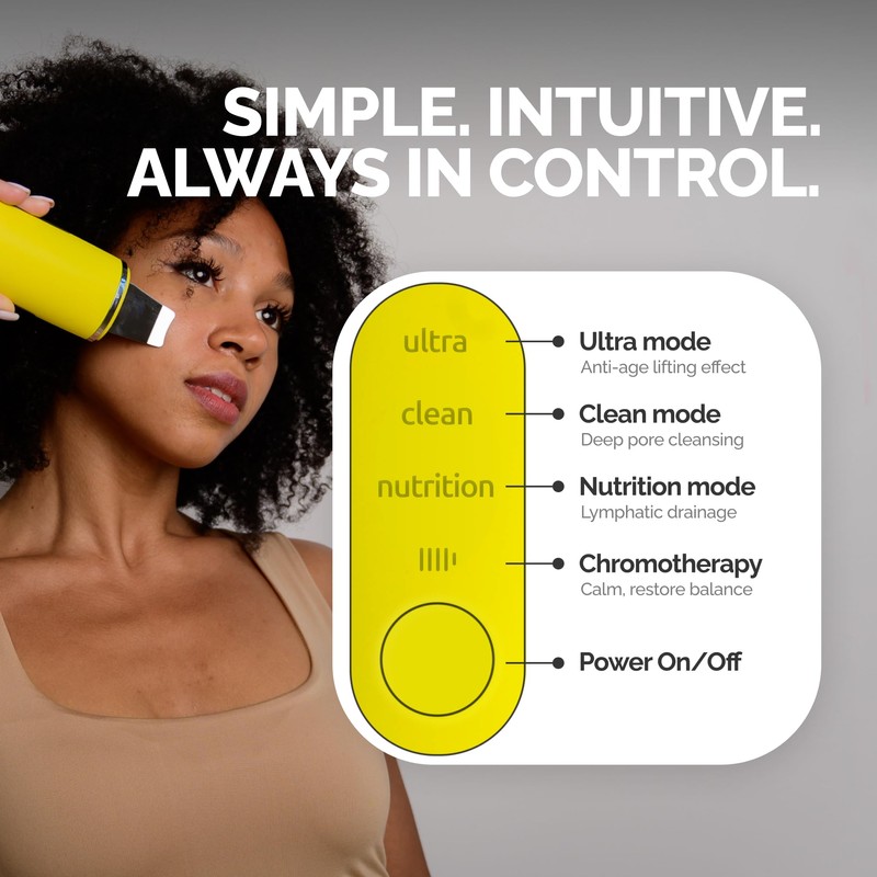 GESS Exotic Ultrasonic Face Lifting Device - Gentle Exfoliation, Skin
