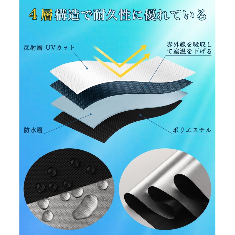 Blackout Sheet, Window, Light Shielding Fabric, Light Shielding Film, Thermal