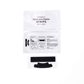 IVISMILE Charcoal Teeth Whitening Strips Non Peroxide Mint Flavour 28 Strips