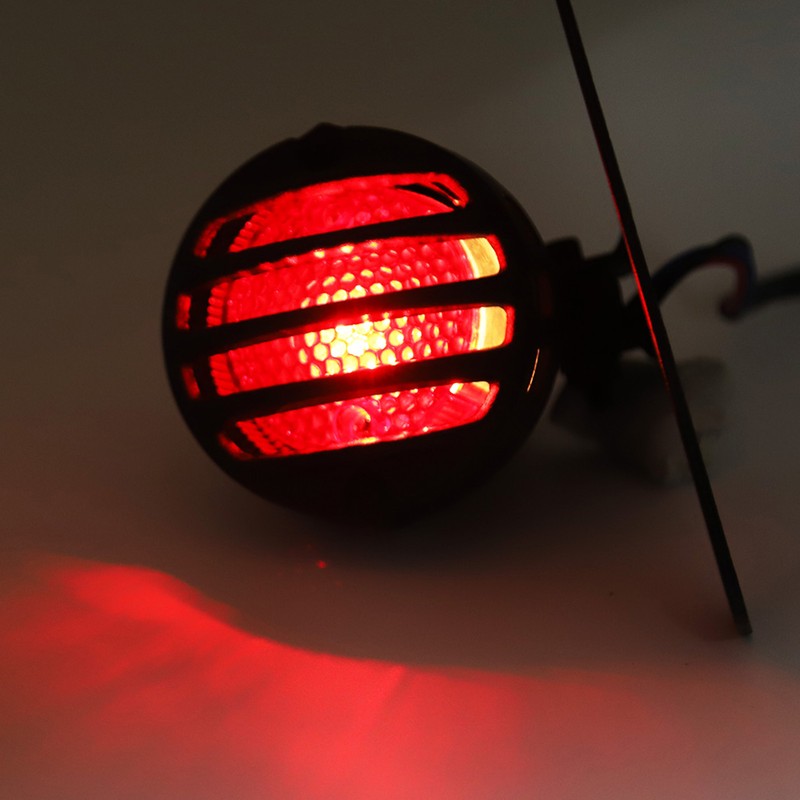 12V Universal Vintage Motorcycle Brake Tail Light Rear Lamp Modified