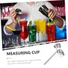 Alipis Cocktail Jigger Handle Steel Double Measuring Cup for Bartending