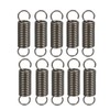 sourcing map Tension Spring Steel Small Double Hook Tension Spring