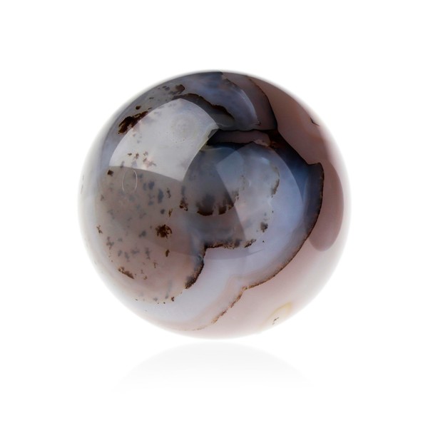NKlaus Agate Dendrites Gemstone Landscape Agate 50 mm Ball Energy