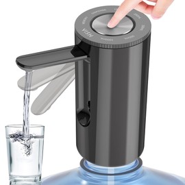 5-Gallon Water Bottle Pump Dispenser: YISH Electric Water Dispenser Pump for Bottled Water Foldable Drinking Water Pump USB-Charing Water Bottle Dispenser Automatic Water Gallon Pump