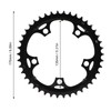 Cycling Chainwheel 42T Steel Thickened Low Noise Cycling Chainring for