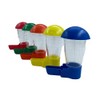 GRIPER. Paquete de 5 Bebederos/comederos externos para Aves, Canarios Modelo