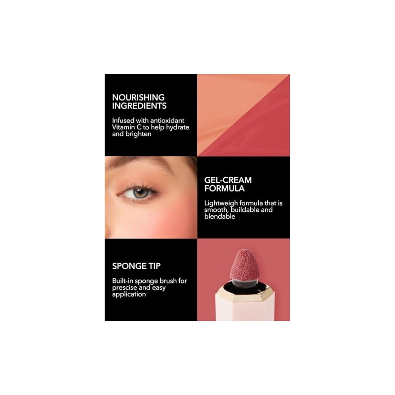 SHEGLAM Maquillaje con rubor líquido Color Bloom para mejillas con