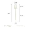 Thunder Group PLBS010WH, 10-Inch Solid Plastic Serving Spoon, 3/4-Ounce Solid