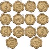 Initial Alphabet A Wax Seal Stickers, ONWINPOR 50 Pack Letter